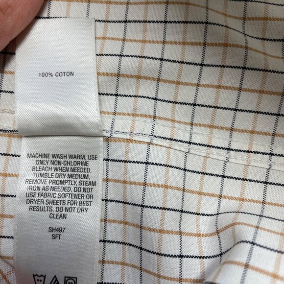 CABELAS SHIRT BUTTON DOWN PLAID 100% COTTON OUTFITTER SERIES MENS SHORT SLEEVE - Picture 8 of 11